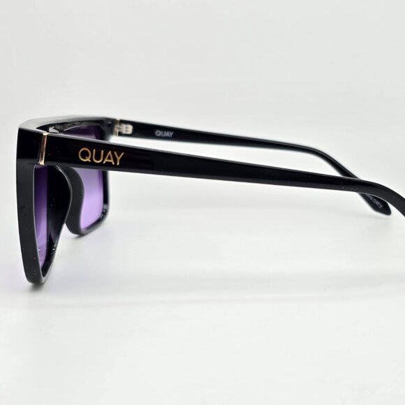 *SOLD*Quay Australia Nightfall Black Frame Purple Black Fade Lens Shield Sunglas - Picture 5 of 15
